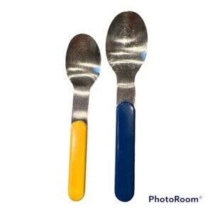 Dansk Summer House Stainless lot of 2 Pcs soup spoon teaspoon vintage Japan